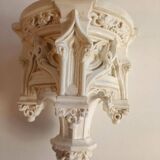 Large Neo-Gothic Console wall light patinated