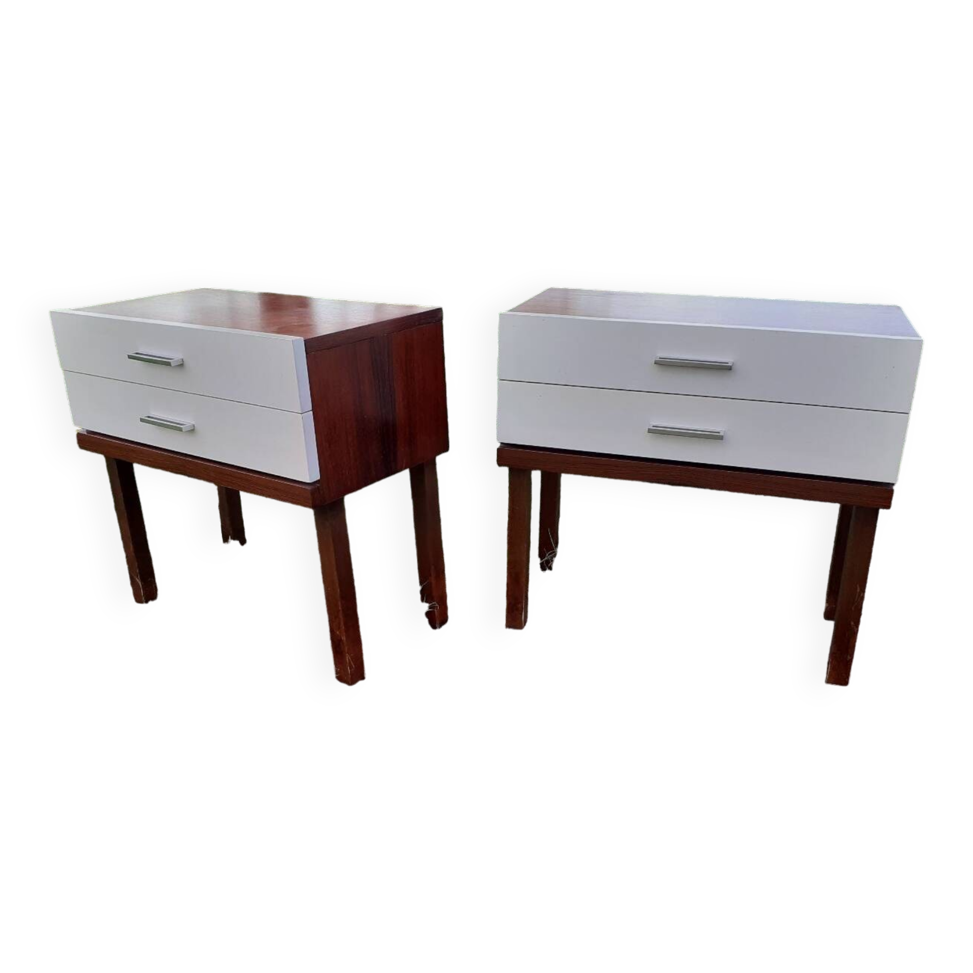 Pair of vintage bedside tables