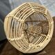 Large lantern-shaped rattan pendant lamp H50 D24