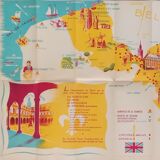 Tourist map of North France