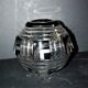 Art Deco round vase in black overlay crystal 1930-1940 Val Saint Lambert?