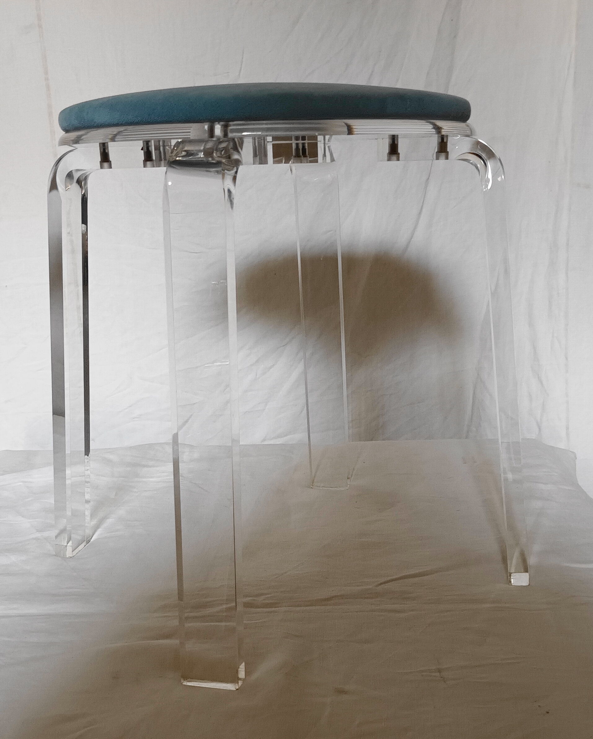 Plexiglas stool from the 80s