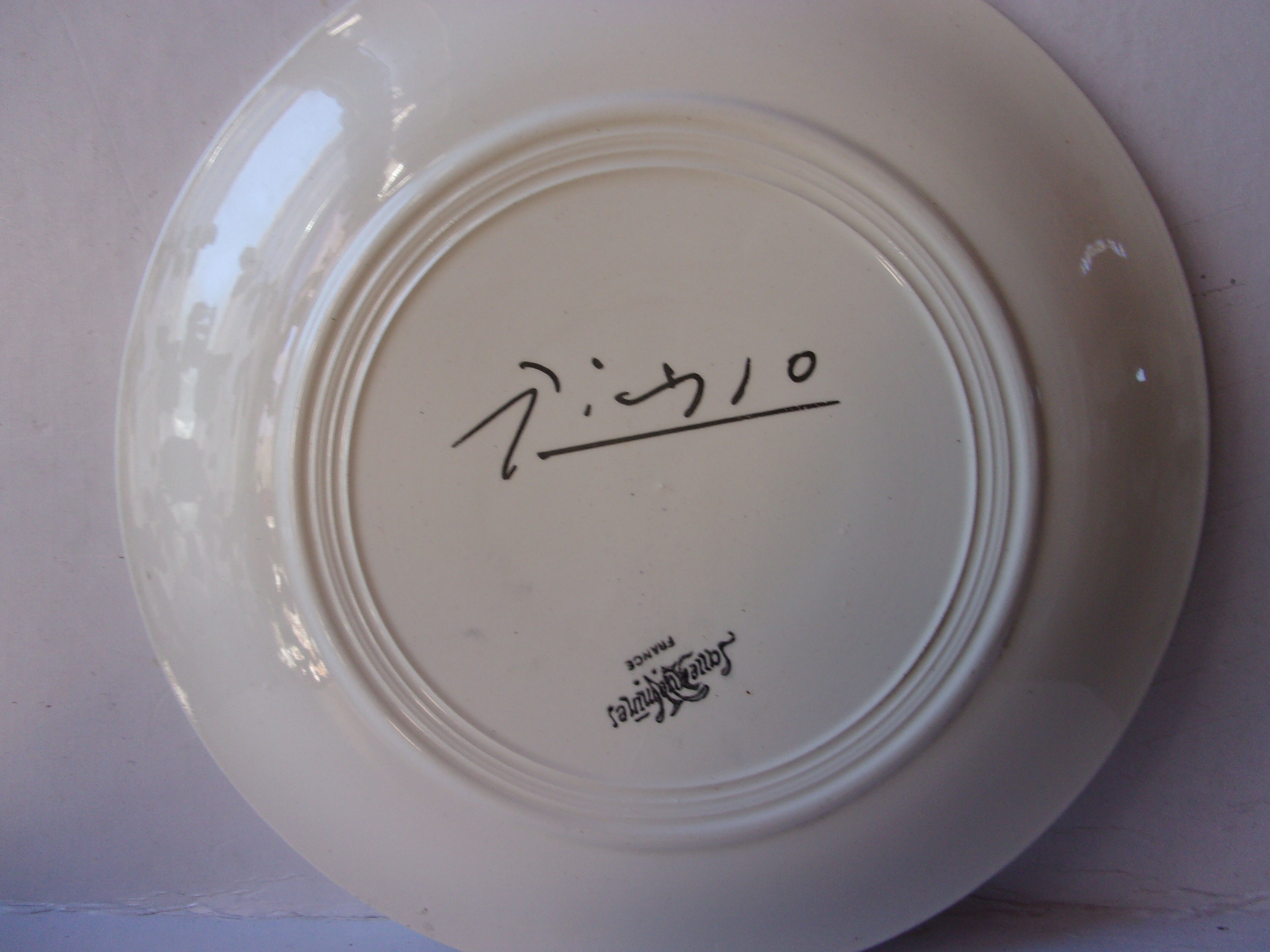 Lot de 6 assiettes Picasso Salins Digoin Sarreguemines