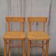 2 chaises bistrot de bar H 103,5 cm