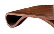 Ethnic coffee table in solid wood, vintage table in solid teak