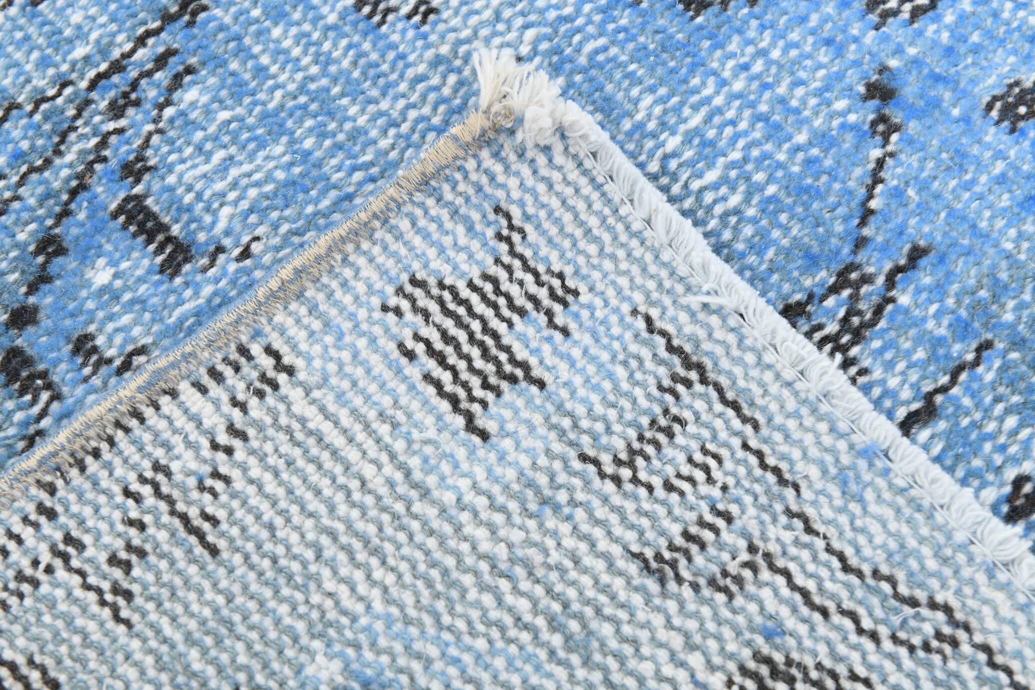 5x8 Shades Of Blue Soft Pastel Vintage Rug, 155x252Cm SK 4004