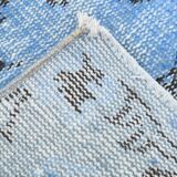5x8 Shades Of Blue Soft Pastel Vintage Rug, 155x252Cm SK 4004