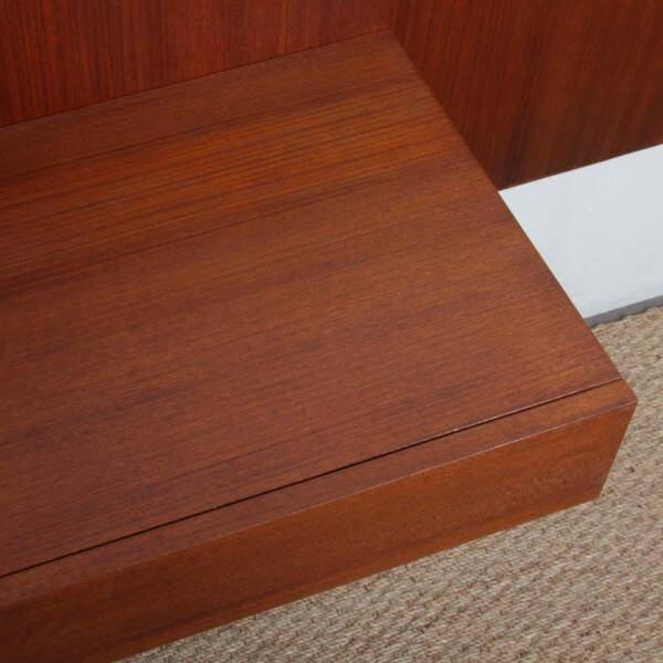 Vintage Scandinavian teak headboard from the 1960s