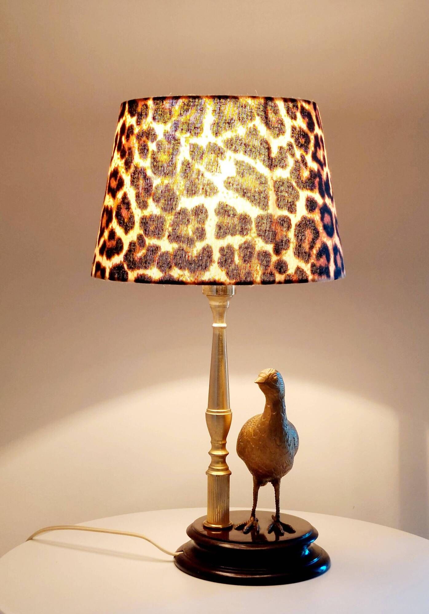 Lampe vintage en laiton, style Maison Charles, années 50–70
