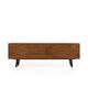 Vinyl Record Storage Cabinet Walnut "Silene"