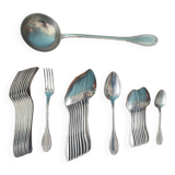 Metal cutlery set for 10 guests