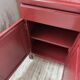 Red lacquered enfilade 1970 160cm