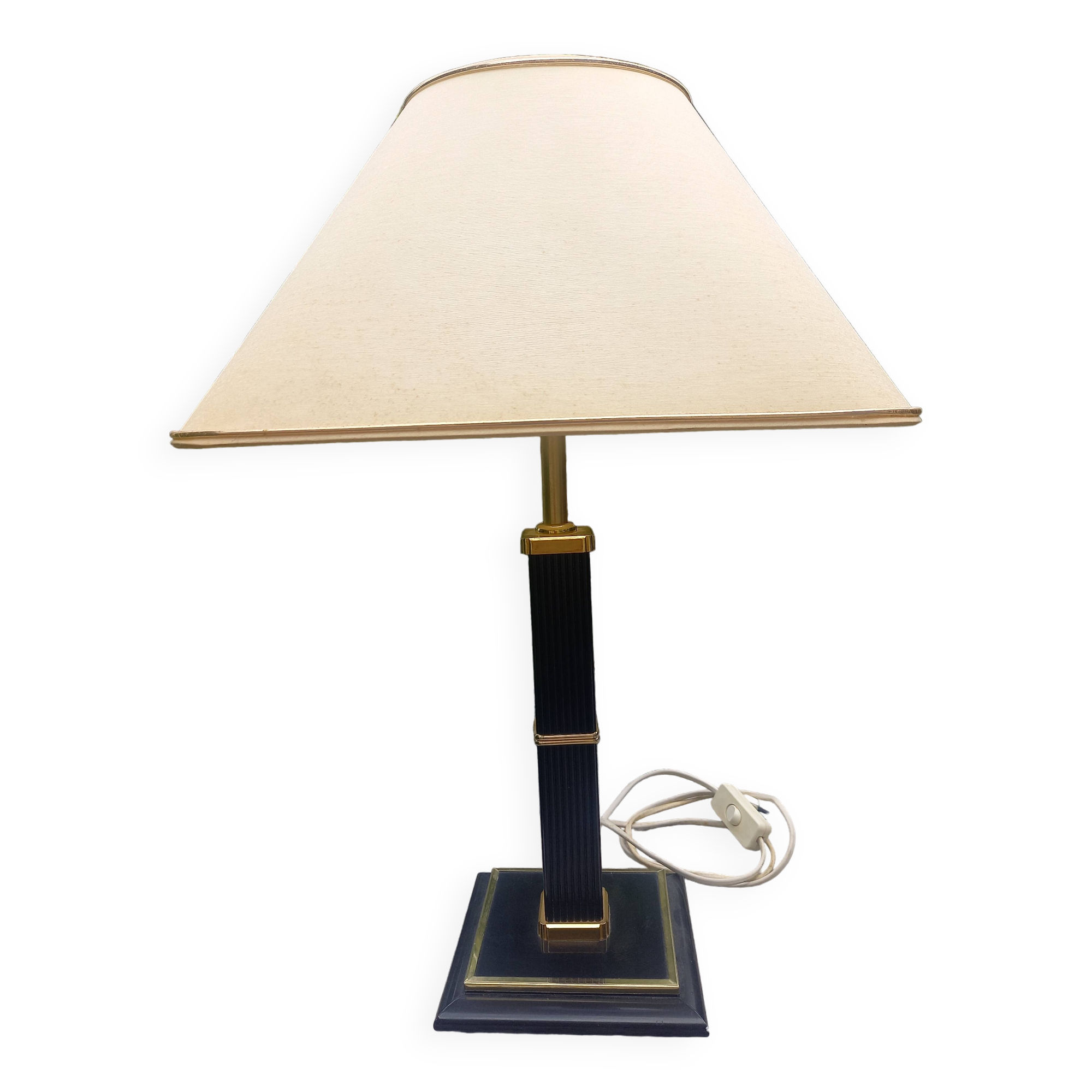 Vintage black and gold Robert De Schuytener lamp