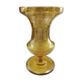 Amber crystal vase in late 19th century