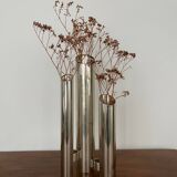 Triple vase "Organ" metal Space Age