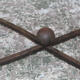 Table basse bois piétement métal noir