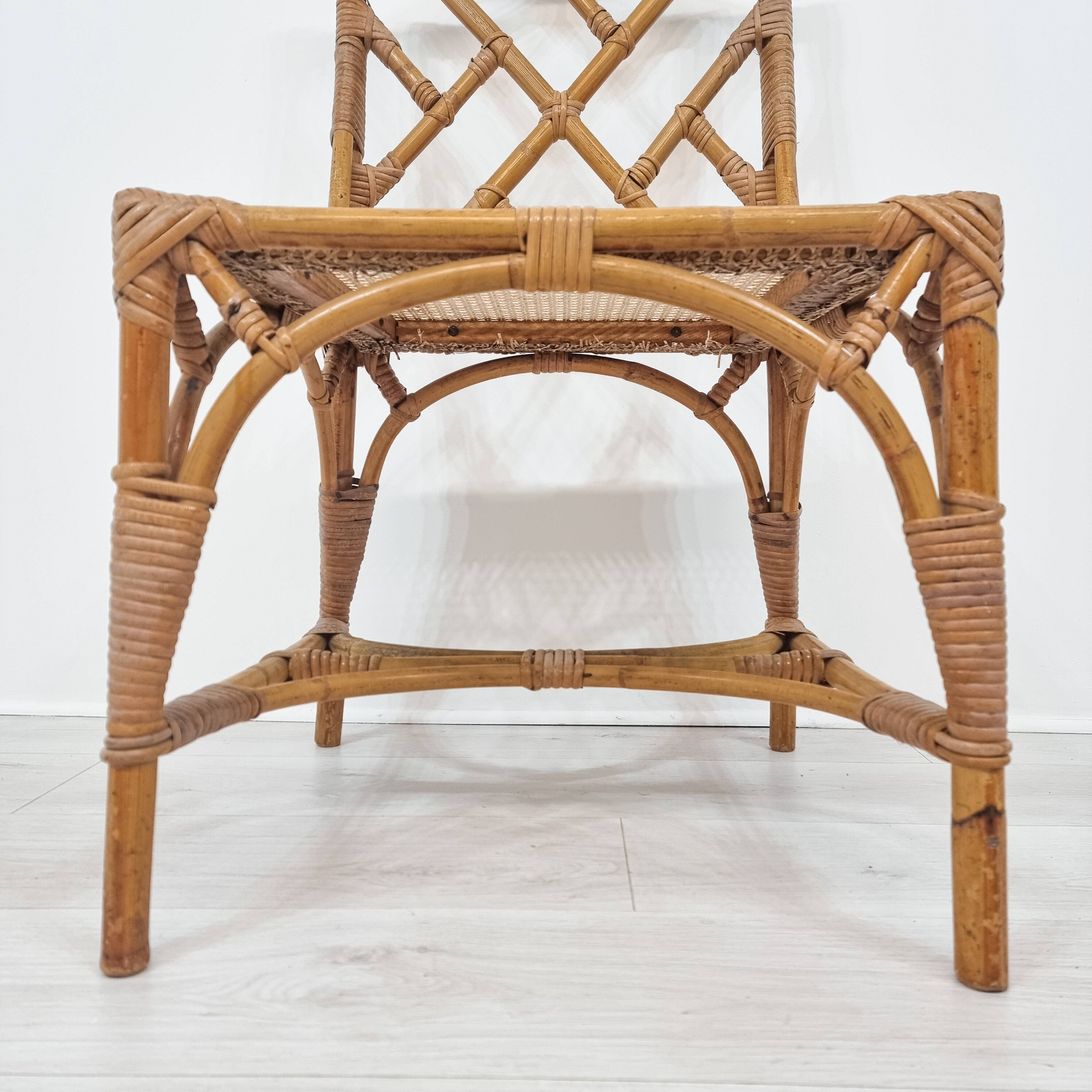 Wicker chairs attributed to Dal Vera, 1970