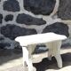 Wooden footboard wabi sabi
