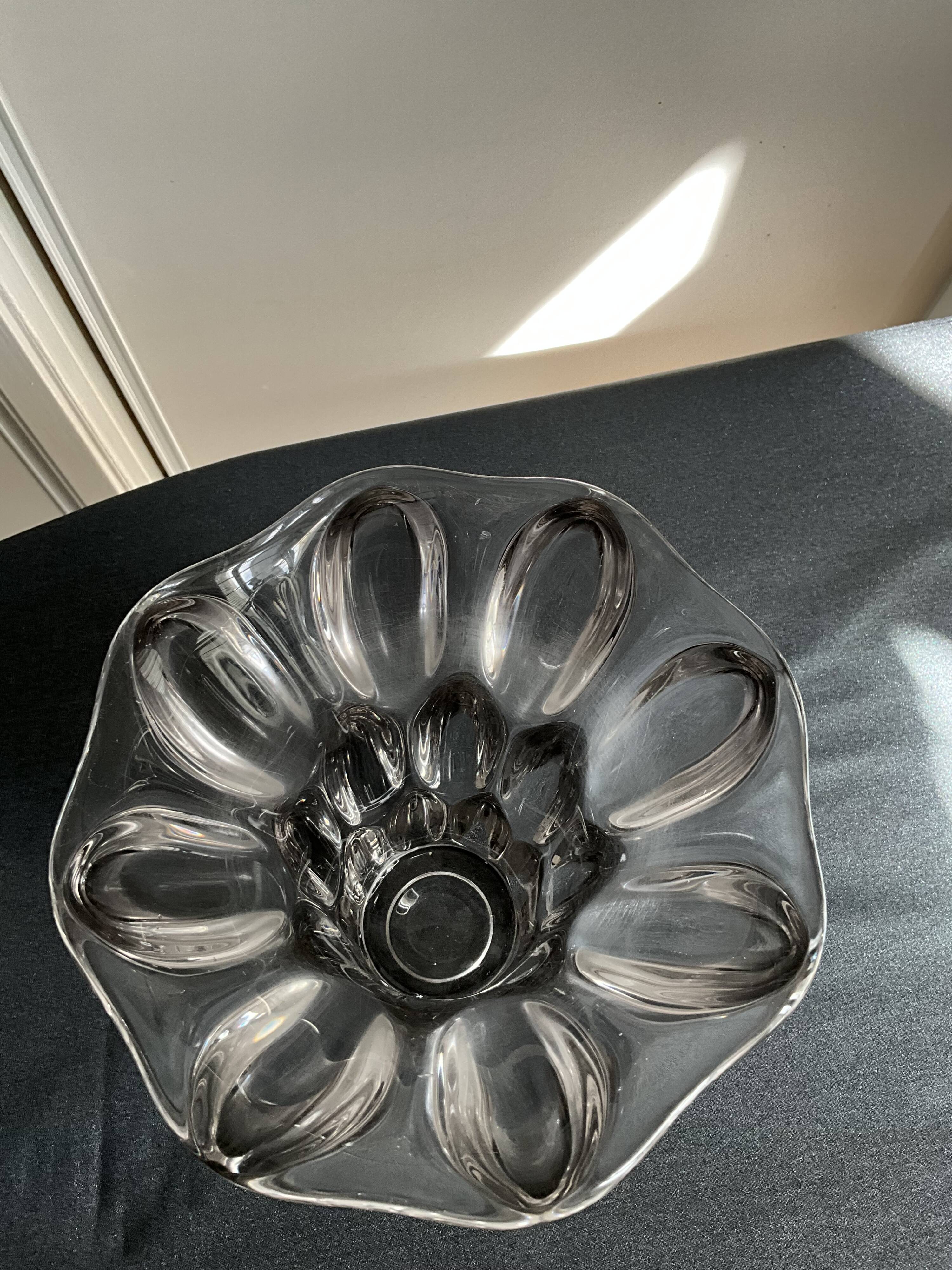 Vase en cristal français