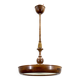 Large Wooden Art Deco Chandelier, 1930s