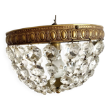 Old ceiling light with tassels and brass