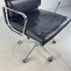 Eames ICF for Herman Miller black leather Soft Pad height adjustable Group chair