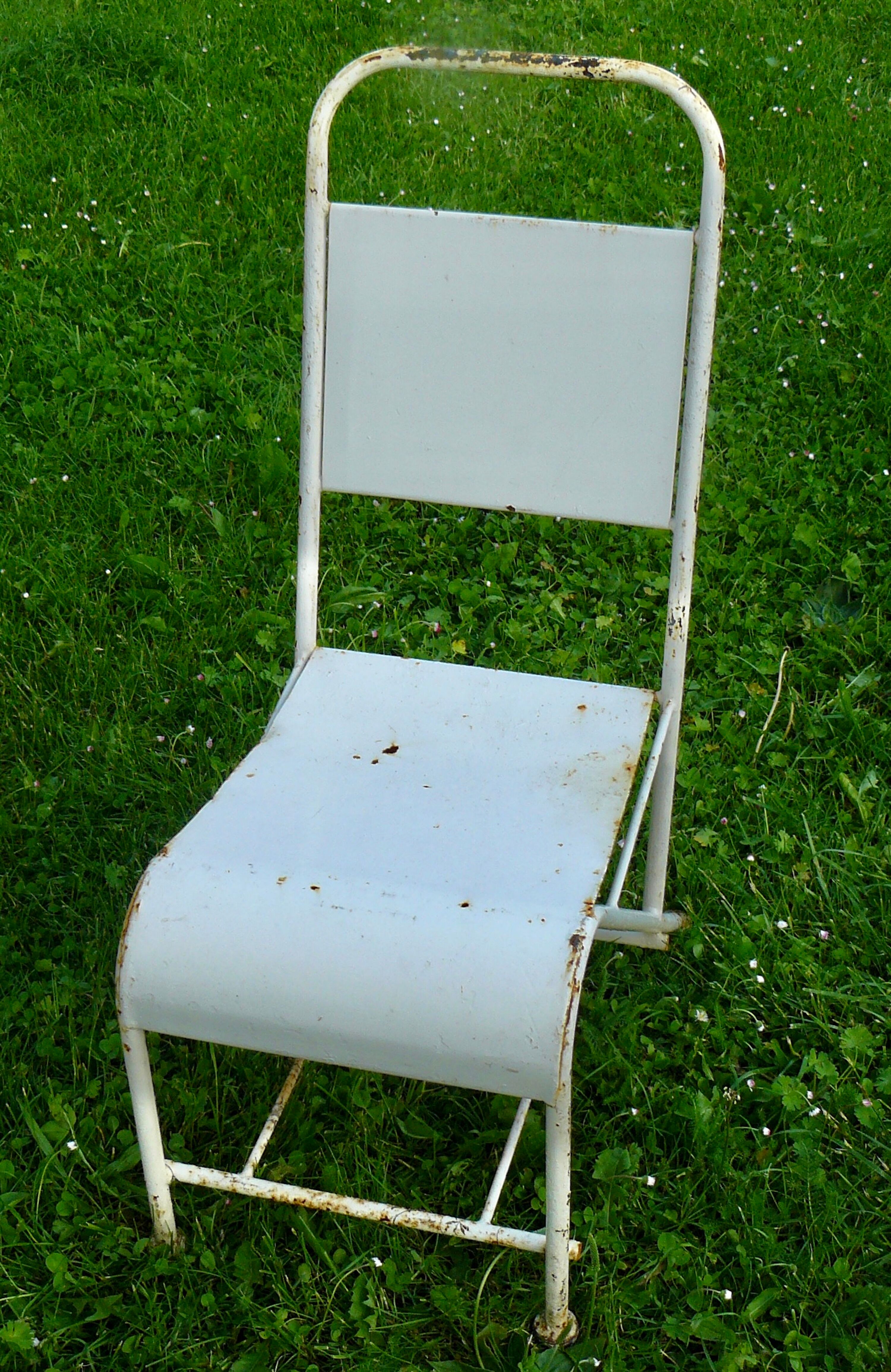Chaise de solarium métal Design 1960