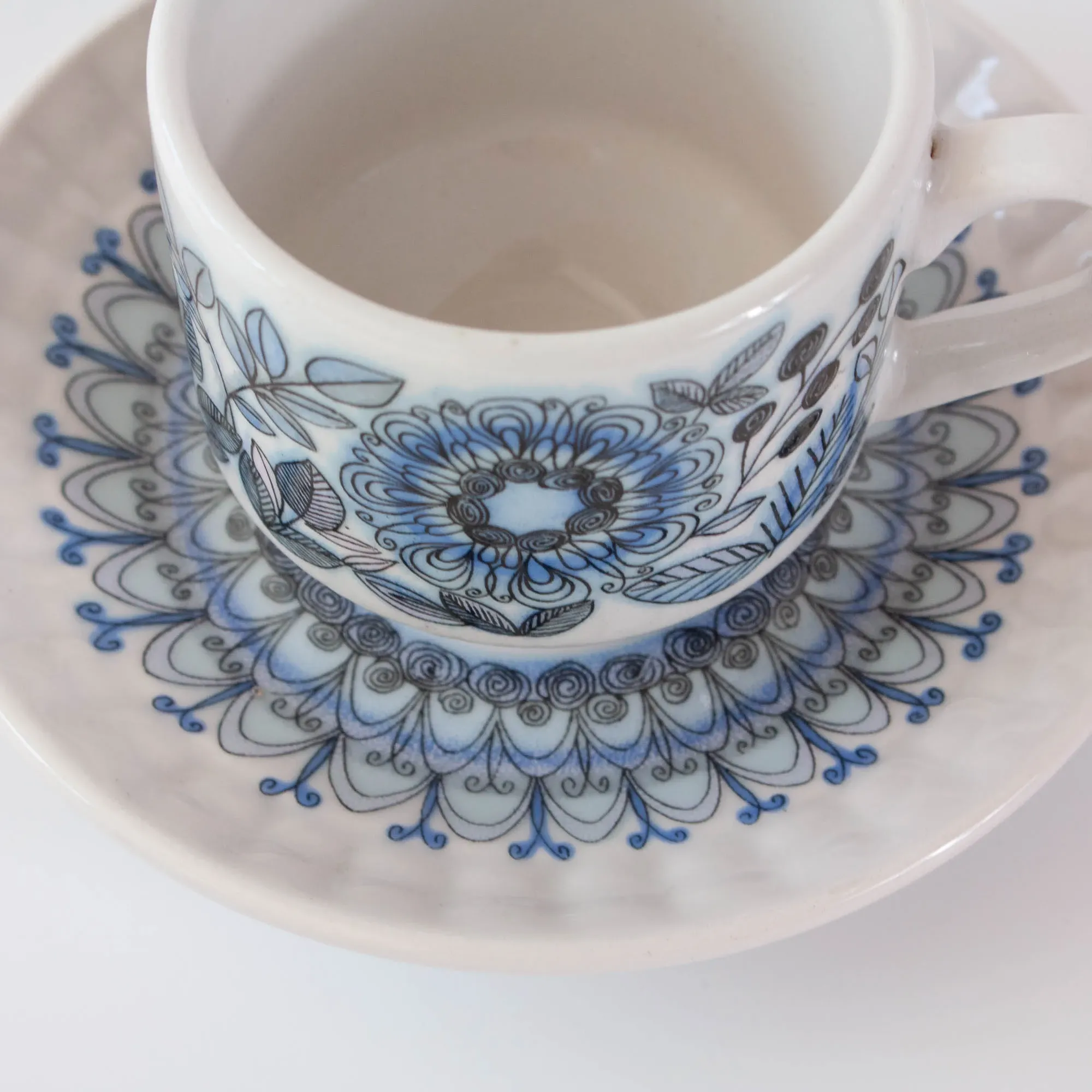 Vintage 1970s Raul da Bernarda Tea Set from Alcobaça, Portugal