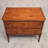 Commode Sauteuse period Louis XVI - Merisier - 18th