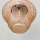 Antique amber and gold glass pendant light