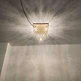 Glass Flush Chandelier by Ernest Palme