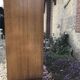 Commode bois et rotin 1/2 armoire