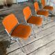 DSC 106 chair in orange by Giancarlo Piretti for Castelli, 1970s.