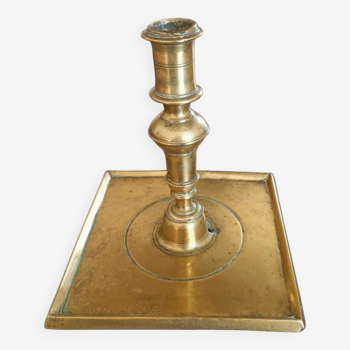 Spanish candle holder in gilded bronze