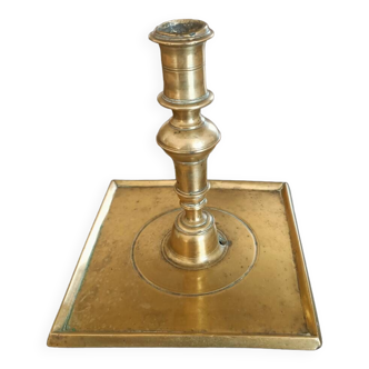 Spanish candle holder in gilded bronze