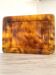 Vintage service tray in lucite resembling tortoiseshell - 1970s