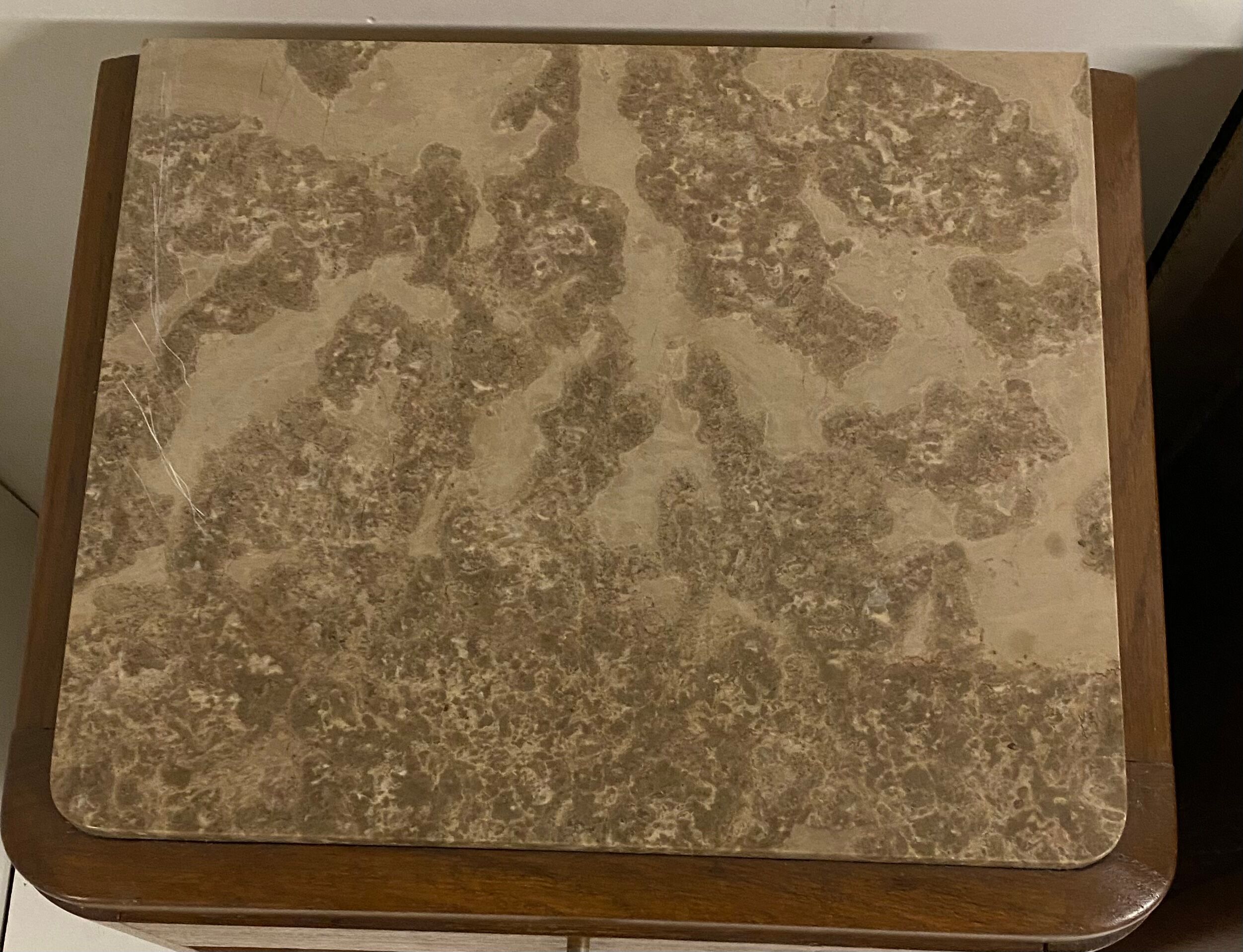 Pair of art deco bedside tables