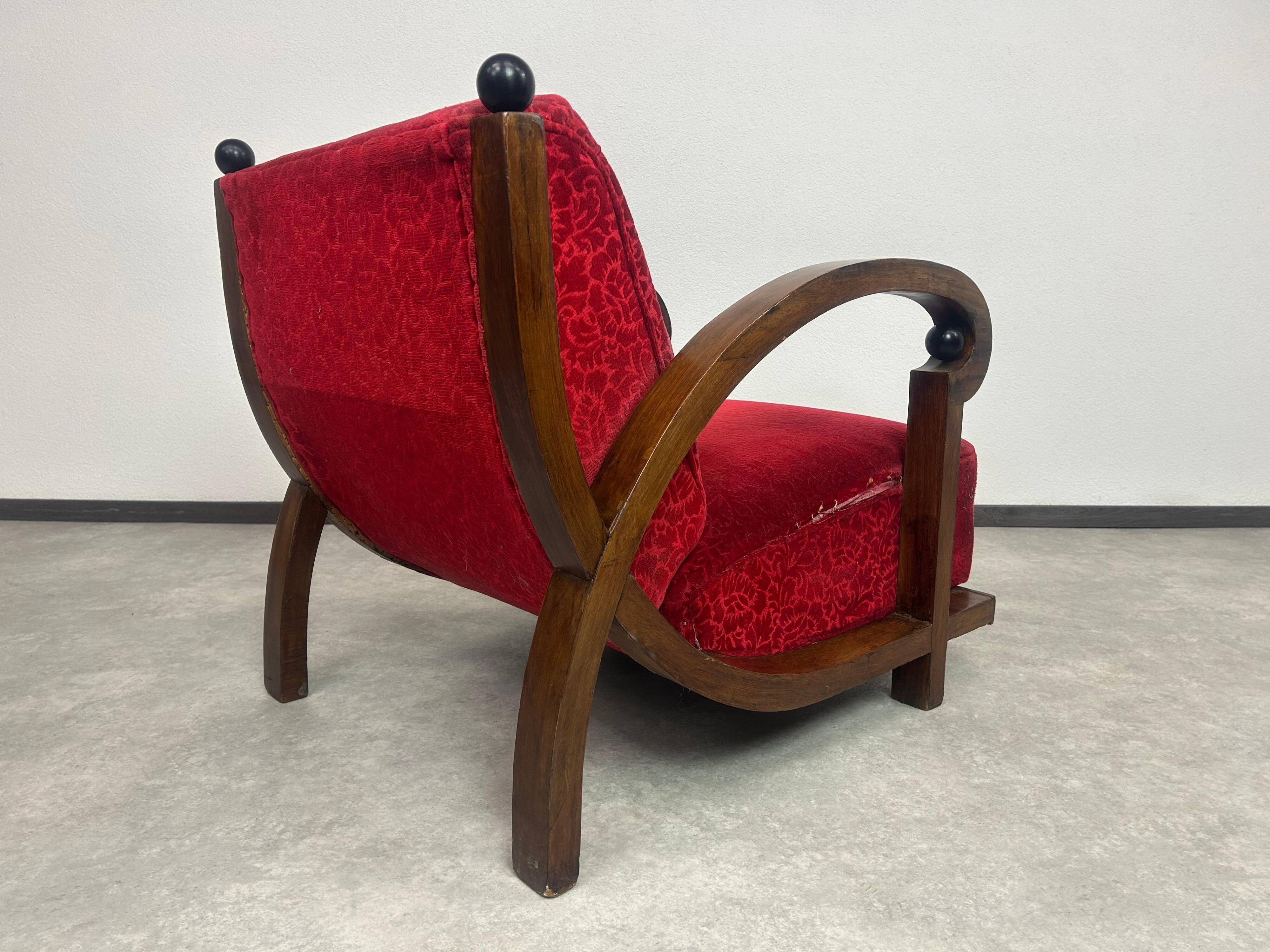 Fauteuils lounge Art déco (ensemble de 2)