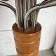 Ornamental floor lamp with "flower" patterns from the 1970s.