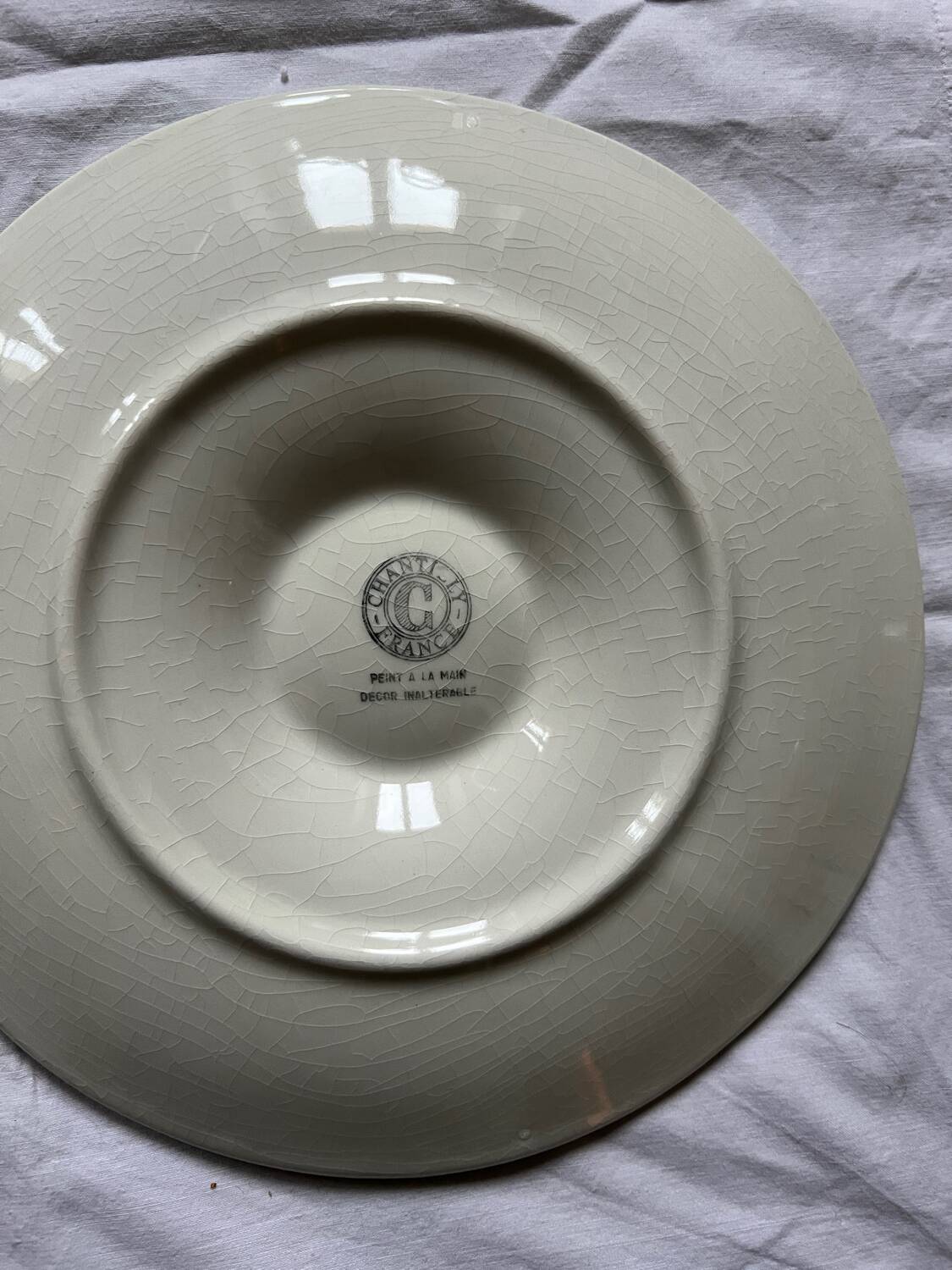 Chantilly oyster plates