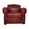 Leather club armchair