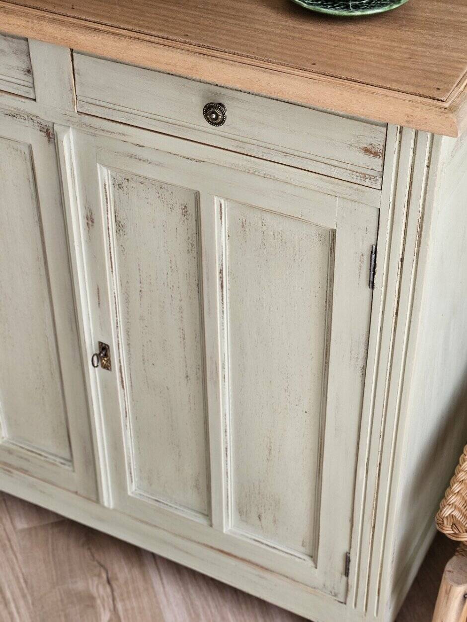 Vintage Parisian buffet with patina in solid wood | Léonie