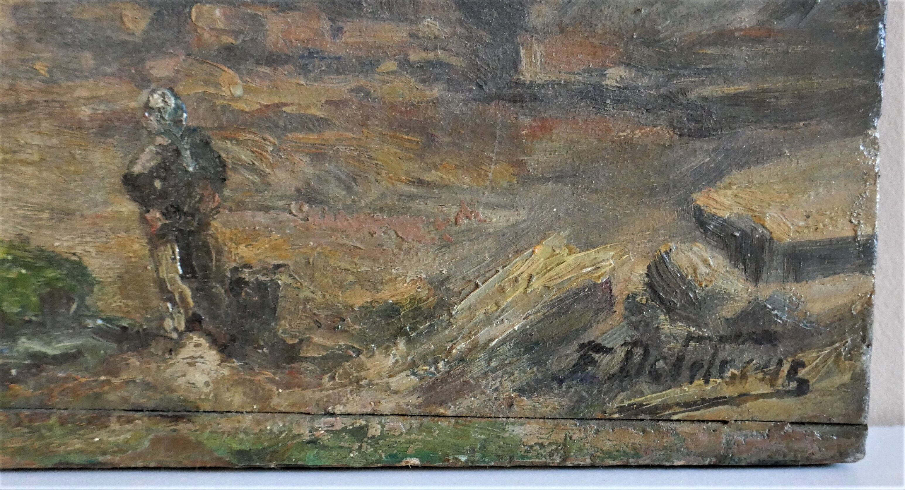 Landscape table "woman by the sea"