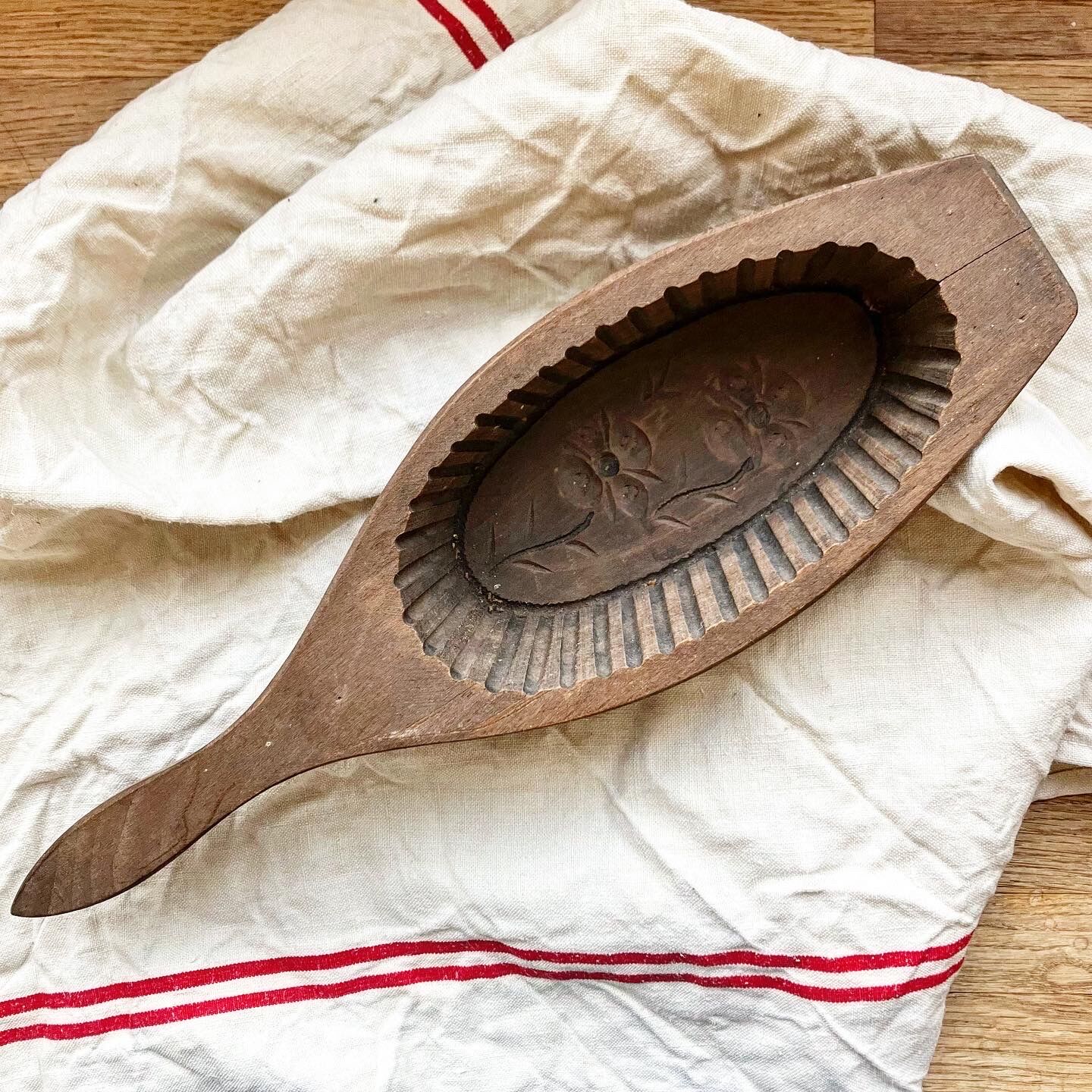 Breton wooden butter mould