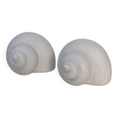 Set of Sculpted Ceramic Salt and Pepper Shakers
