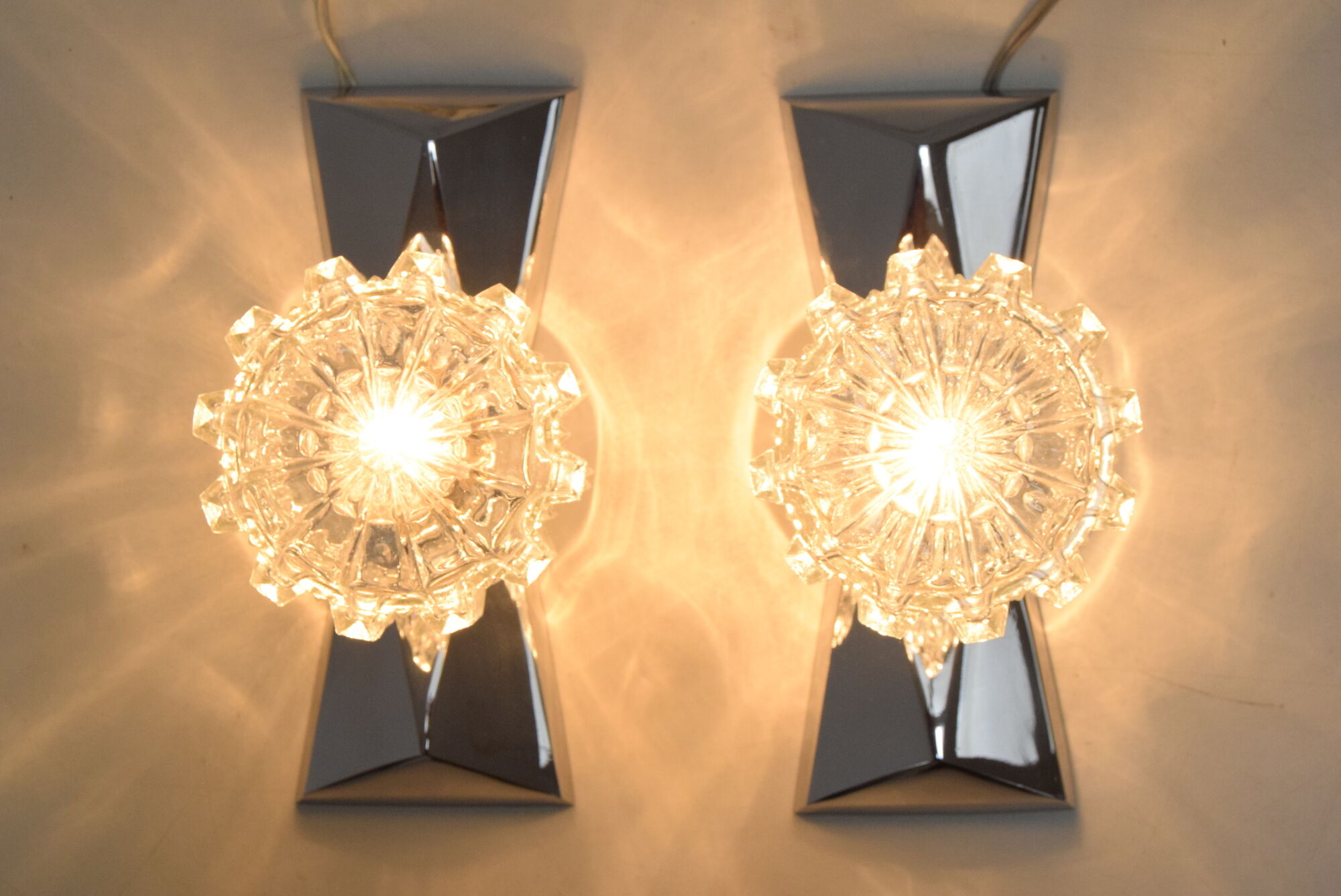 Pair of mid-century Wall Lamps,by  Hemi,Sweden,1960