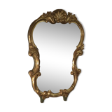 Miroir bois doré.
