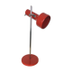 Stralux red metal desk lamp 1960