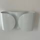 Pair of vintage Foglio wall lamps, white, Tobia Scarpa for Flos Italy