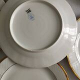 « Pallas » - 6 assiettes à dessert en porcelaine Limoges Balleroy & Cie